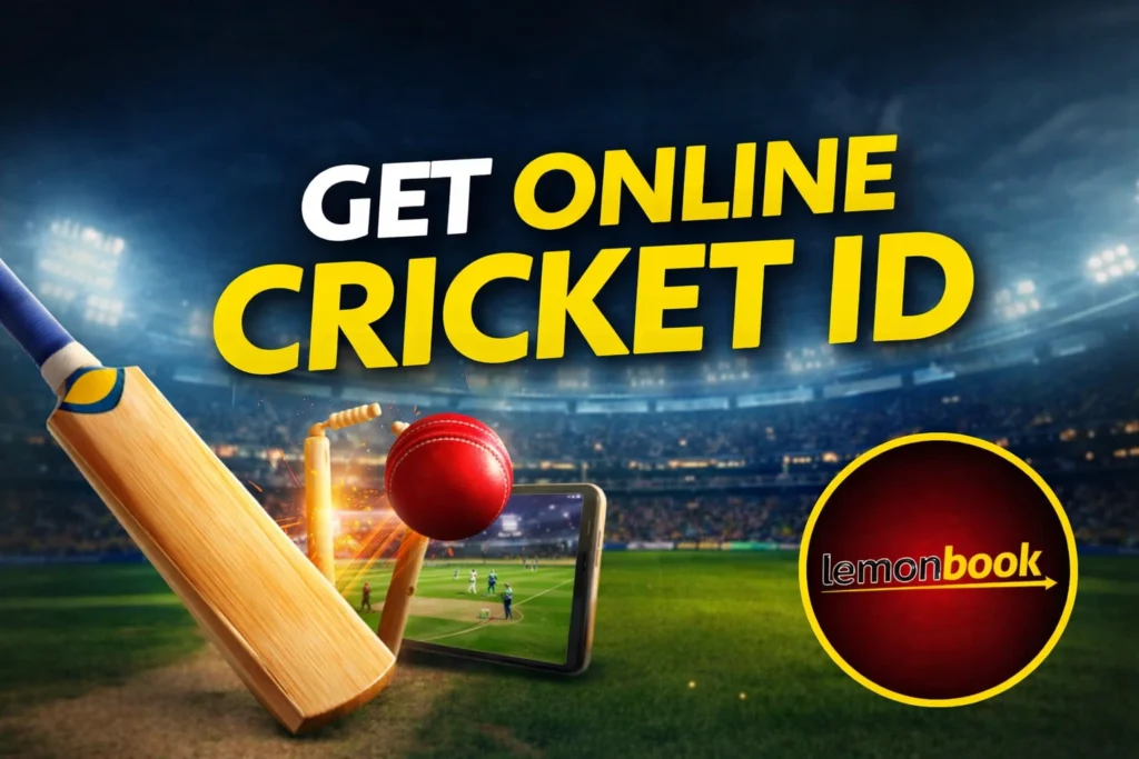 Get Online Cricket ID Lemonbook logo promotional image
