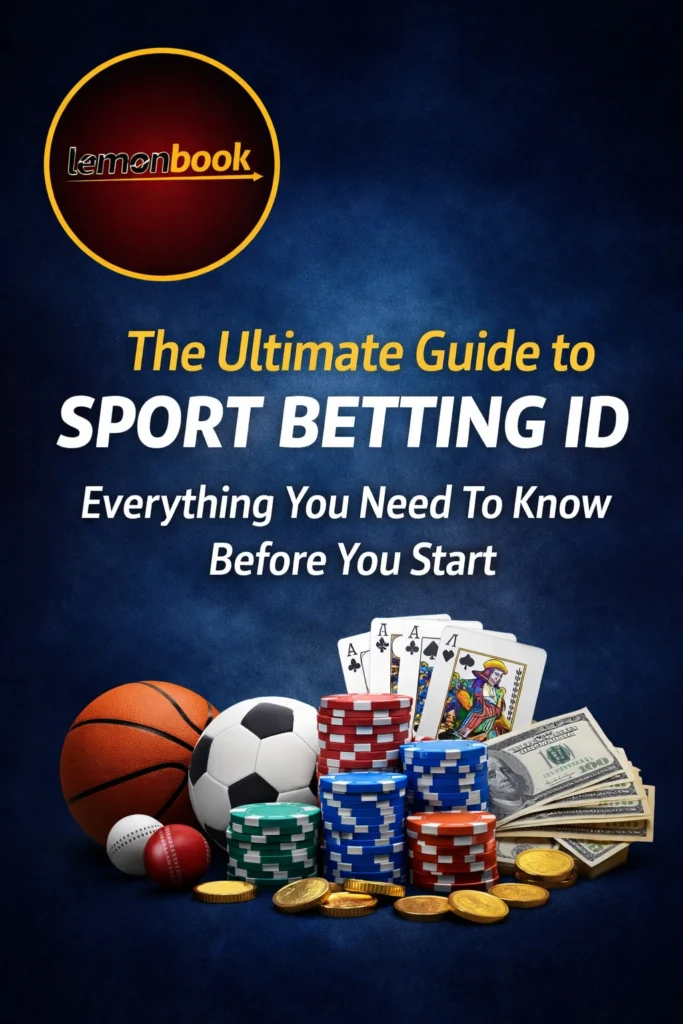 Ultimate Guide to Sport Betting ID banner with Lemonbook logo on red and black background