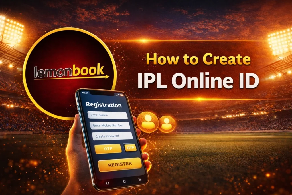 How to create IPL Online ID step by step guide with Lemonbook logo