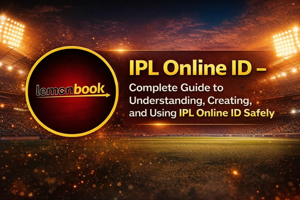 IPL Online ID complete guide with Lemonbook logo for safe account creation and usage
