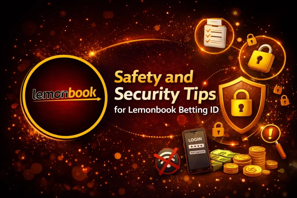 Lemonbook Betting ID safety and security tips with logo secure betting concept