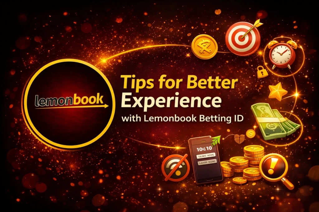 Tips for better experience with Lemonbook Betting ID with logo and smart betting concept